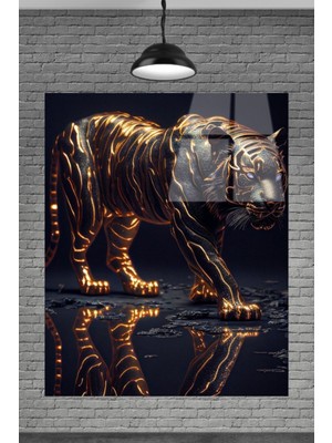 Petmudo AVM 3D Aslan Cam Tablosu