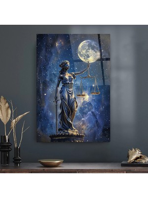 Petmudo AVM Avukat Ofisine Hediye Themis Heykeli Adalet Heykeli Kırılmaz Cam Tablo Ev Ofis Iş Yeri Hediryesi