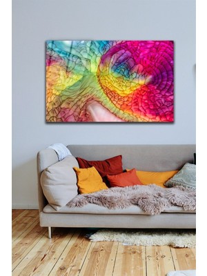 Petmudo AVM Soyut Cam Tablo | Hediyelik, Dekoratif, Ofis, Mutfak