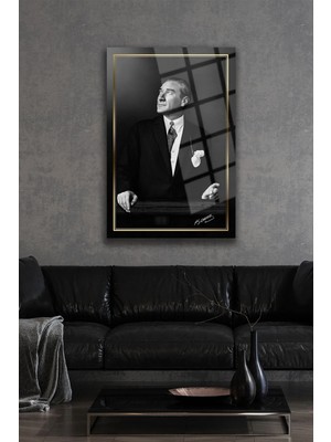 Petmudo AVM Atatürk Gold Detaylı Ulta Yüksek Çözünürlüklü Kırılmaz Cam Tabo Iş Yeri Ofis Hediyesi