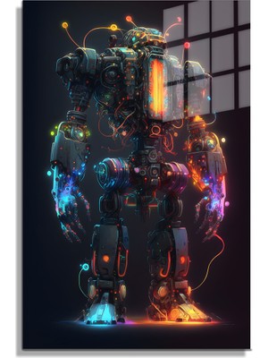 Petmudo AVM Space/uzay Yapay Zeka Özel Tasarım Cam Tablo Ofis, Mutfak Çocuk Odası, Salon 193