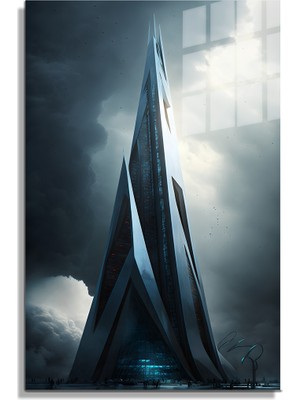 Petmudo AVM Space/uzay Yapay Zeka Özel Tasarım Cam Tablo Ofis, Mutfak Çocuk Odası, Salon 197