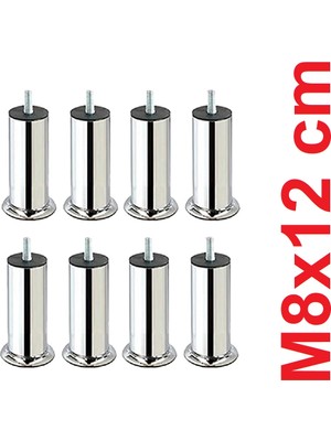 Tarix Mobilya Ayağı, Krom Kaplama Metal Baza Ayağı, Koltuk ve Kanepe Için Civatalı