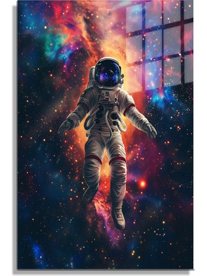 Petmudo AVM Space/uzay Yapay Zeka Özel Tasarım Cam Tablo Ofis, Mutfak Çocuk Odası, Salon 137