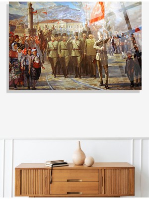 Petmudo AVM Istanbul'un Fethi Çalışması 4mm Kırılmaz Temperli Yüksek Çözünürlüklü Cam Tablo