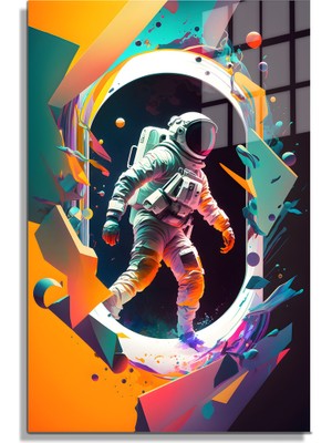 Petmudo AVM Space/uzay Yapay Zeka Özel Tasarım Cam Tablo Ofis, Mutfak Çocuk Odası, Salon 97