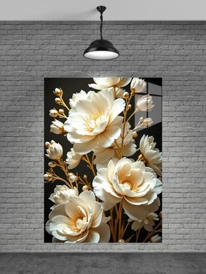 Petmudo AVM Çiçek Cam Tablosu Ev Dekorasyon,balkon Dekorasyonu,dekoratif,duvar Tablo,mutfak Tablo,hediyelik