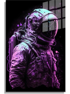 Petmudo AVM Space/uzay Yapay Zeka Özel Tasarım Cam Tablo Ofis, Mutfak Çocuk Odası, Salon 61