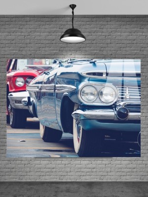 Petmudo AVM Klasik Araba Cam Tablo Ev Dekorasyon,balkon Dekorasyonu,dekoratif,duvar Tablo,mutfak Tablo