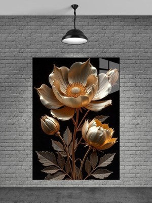 Petmudo AVM Çiçek Cam Tablosu Ev Dekorasyon,balkon Dekorasyonu,dekoratif,duvar Tablo,mutfak Tablo,hediyelik