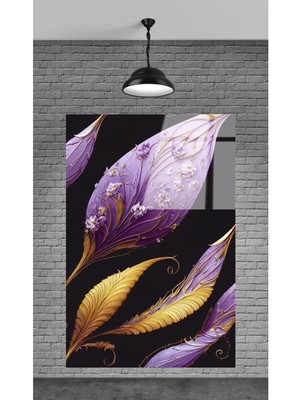 Petmudo AVM Çiçek Dekoratif Temperli Cam Tablo