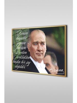 Petmudo AVM Atatürk Özel Tasarım 12 Yatay Cam Tablo