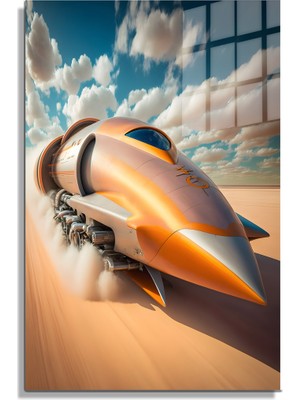 Petmudo AVM Space/uzay Yapay Zeka Özel Tasarım Cam Tablo Ofis, Mutfak Çocuk Odası, Salon 165