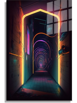 Petmudo AVM Space/uzay Yapay Zeka Özel Tasarım Cam Tablo Ofis, Mutfak Çocuk Odası, Salon 205