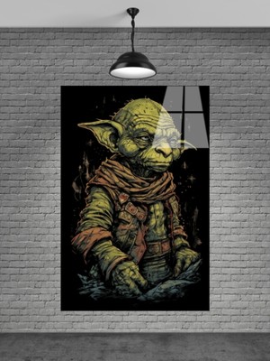 Petmudo AVM Yaşlı Goblin Cam Tablo Ev Dekorasyon,balkon Dekorasyonu,dekoratif,duvar Tablo,mutfak Tablo