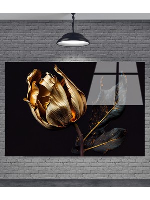 Petmudo AVM Çiçek Dekoratif Temperli Cam Tablo