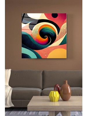 Petmudo AVM Soyut Cam Tablo, Dekoratif Cam Tablo