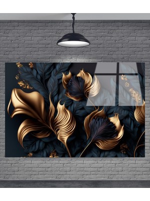 Petmudo AVM Çiçek Dekoratif Temperli Cam Tablo