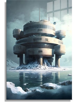 Petmudo AVM Space/uzay Yapay Zeka Özel Tasarım Cam Tablo Ofis, Mutfak Çocuk Odası, Salon 173