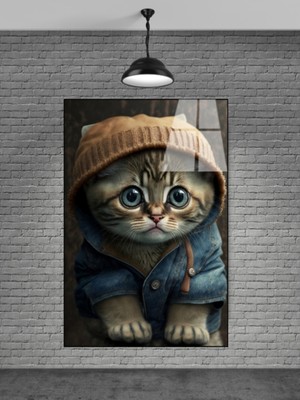 Petmudo AVM Montlu Kedi Cam Tablosu