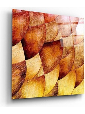 Petmudo AVM Altun Kabuklar Cam Tablo | Hediyelik, Dekoratif, Ofis, Mutfak