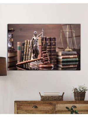 Petmudo AVM Themis Heykeli Cam Tablo, Temperli ve Rodajlı Dayanıklı Kırılmaz Cam