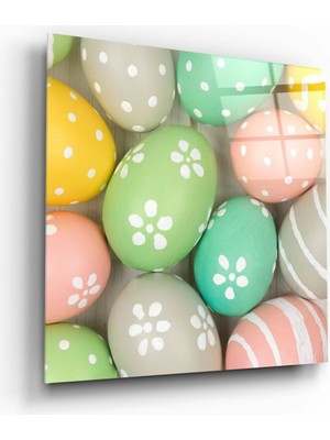 Petmudo AVM Paskalya Yumurtaları Cam Tablo | Hediyelik, Dekoratif, Ofis, Mutfak