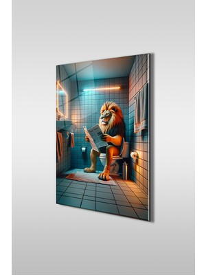 Petmudo AVM Aslan Molada Dikey Cam Tablo