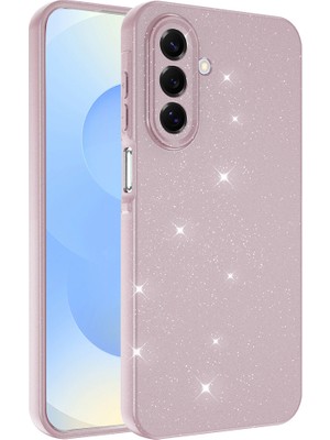 Bulut Aksesuar Galaxy A17 Kılıf Kamera Korumalı Simli Lüks Zore Koton Kapak - Lila