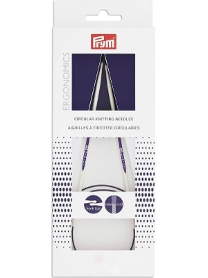 Prym Ergonomik Gözyaşı Damlası Uç Şekilli Misinalı Şiş 60 cm 4.5 mm
