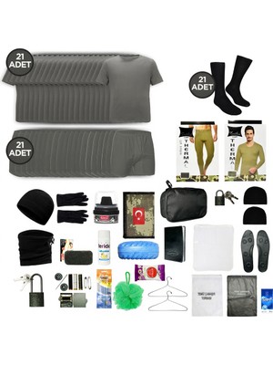 Askerimalzeme.com 21'li Kışlık Ekonomik Denizci Bedelli Asker Seti