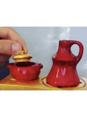 Morlalem Mini Kapaklı Tencere ve Güğüm Seti Silikon Kalıp K-1319 K-1320, Polyester Taş Tozu Alçı Mum Kalıbı