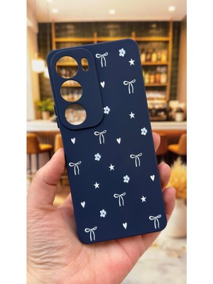 Vip Case Vivo Y19S Uyumlu Mini Fiyonk Desenli Silikon Darbe Emici Klasik Korumalı Rubber Kılıf