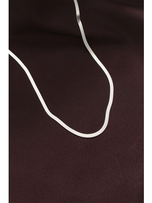 Mercansa 316L Çelik Gümüş Renk 60 cm Italyan Zincir Kolye