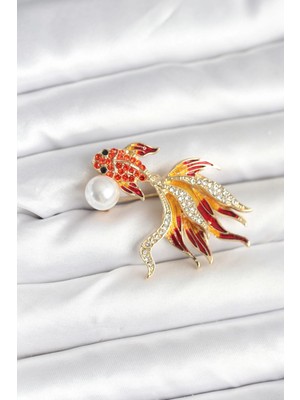 BYZM Japon Balığı Model Broş