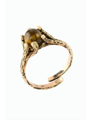 İlk El Grup Ieg™ Yuvarlak Doğaltaşlı Otantik Yüzük