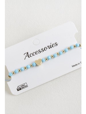 İlk El Grup Ieg™ Kalp Kristal Makrome Ip Bileklik