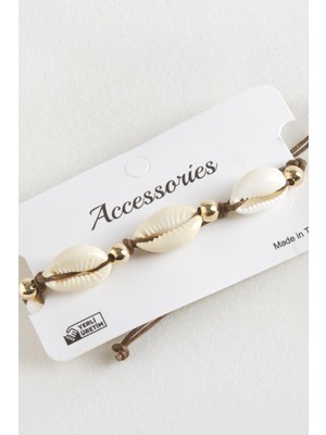 İlk El Grup Ieg™ Deniz Kabuğu Makrome Ip Bileklik