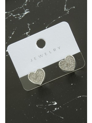 İlk El Grup Ieg™ Kalp Zirkon Taşlı Küpe