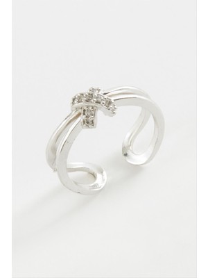 İlk El Grup Ieg™ Çarpı Zirkon Taşlı Yüzük