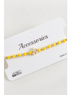 İlk El Grup Ieg™ Yonca Kristal Makrome Ip Bileklik