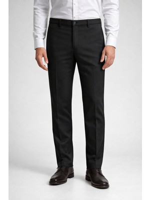 We&Me Erkek Düz Kesim Şardonlu Keten Pantolon – Termal Iç Yüzeyli