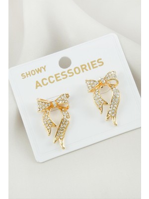 İlk El Grup Ieg™ Fiyong Taşlı Metal Küpe