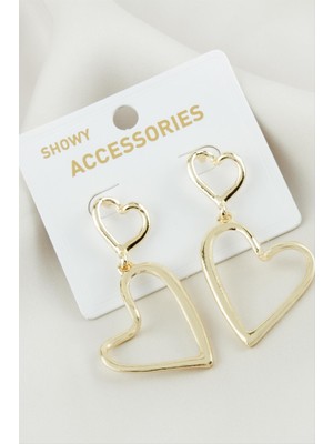 İlk El Grup Ieg™ Kalp Metal Küpe