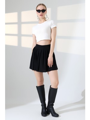 Lubiti Piliseli Tenis Eteği/içten Taytlı Sporcu Etek