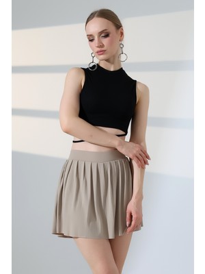 Lubiti Piliseli Tenis Eteği/içten Taytlı Sporcu Etek