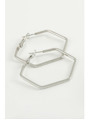 İlk El Grup Ieg™ Beşgen Halka Küpe 4 cm