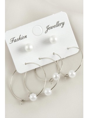 İlk El Grup Ieg™ 6 Adet Inci Halka Küpe 2,5 cm