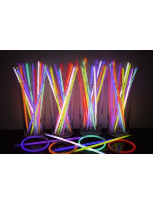 İlk El Grup Ieg™ Glow Fosforlu Neon Bileklik 50 Adet ()