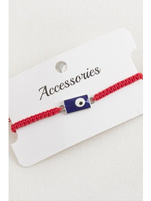 İlk El Grup Ieg™ Dikdörtgen Nazar Makrome Örgülü Bileklik